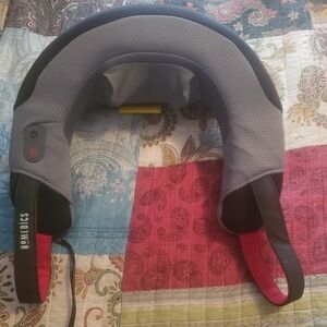 Red and Gray Neck Heat Massager